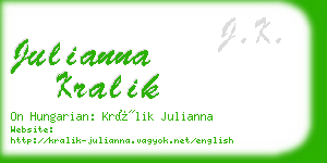 julianna kralik business card